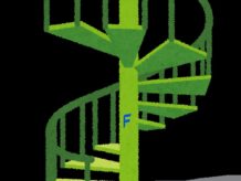 １０月　池田　ロビー螺旋階段
