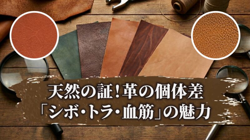 「シボ」「トラ」「血筋」は天然の証！知っておきたい革の個体差と魅力【保存版】