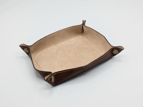 【革製品のOEM】革 トレイ