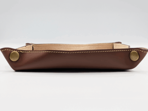 【革製品のOEM】革 トレイ